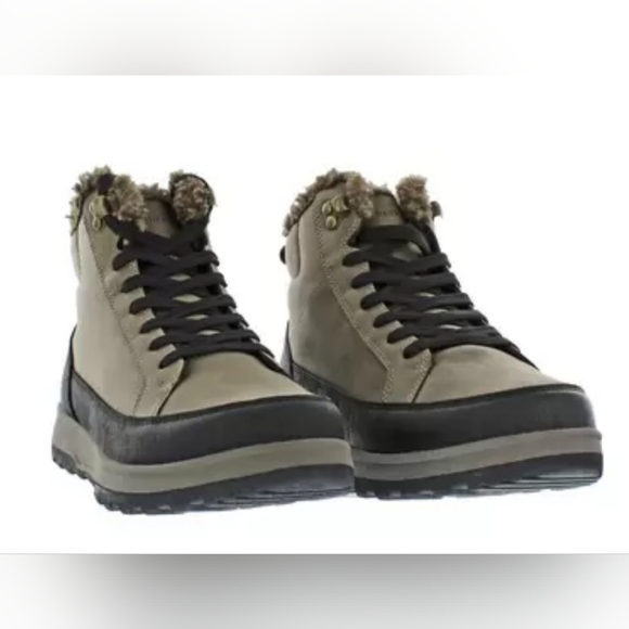 NEW Men's Weatherproof LogJam Cold Weather Snow Boot Plush Lined Brown, Size 10 - Picture 1 of 5